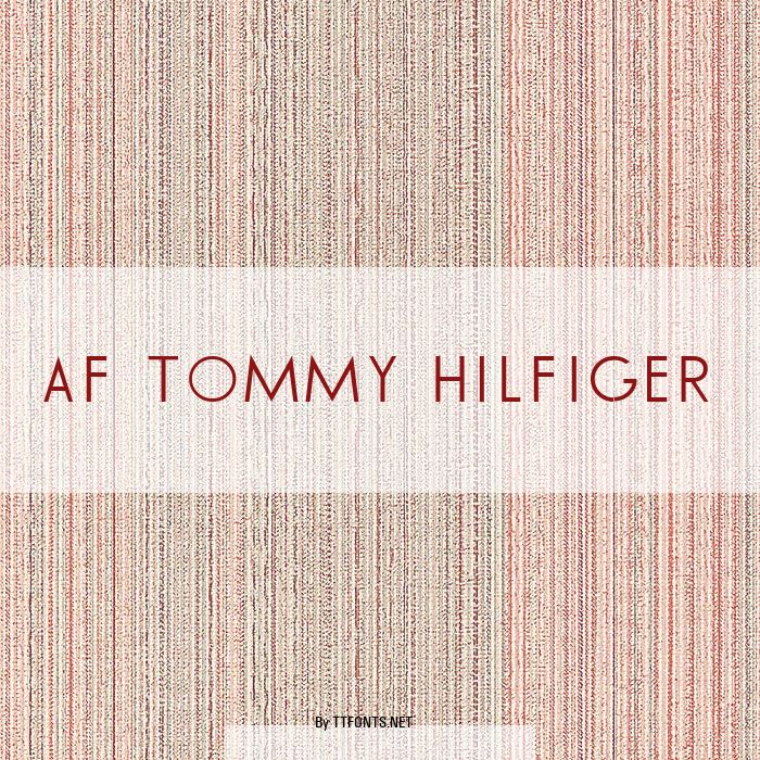 AF TOMMY HILFIGER example